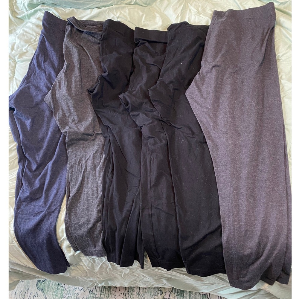 Old Navy Leggings Bundle Women XL Multicolor Cotton Spandex Lot of 6 - Picture 2 of 4